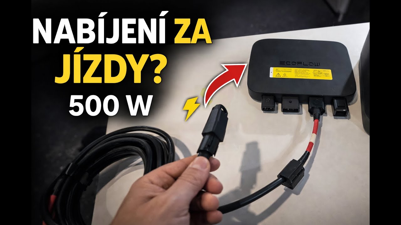 EcoFlow Alternátor 500W – rychlé nabíjení v karavanu | Unboxing