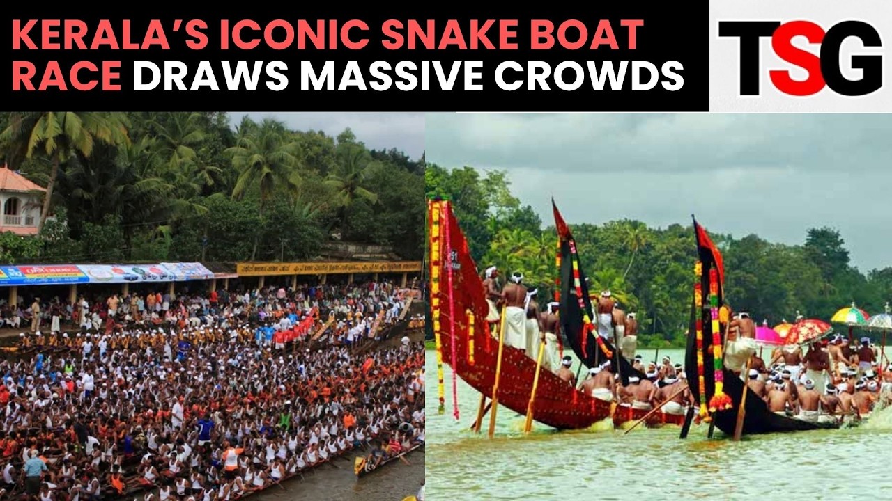 72nd Nehru Trophy Boat Race Begins in Kerala With Massive Crowds | TSG