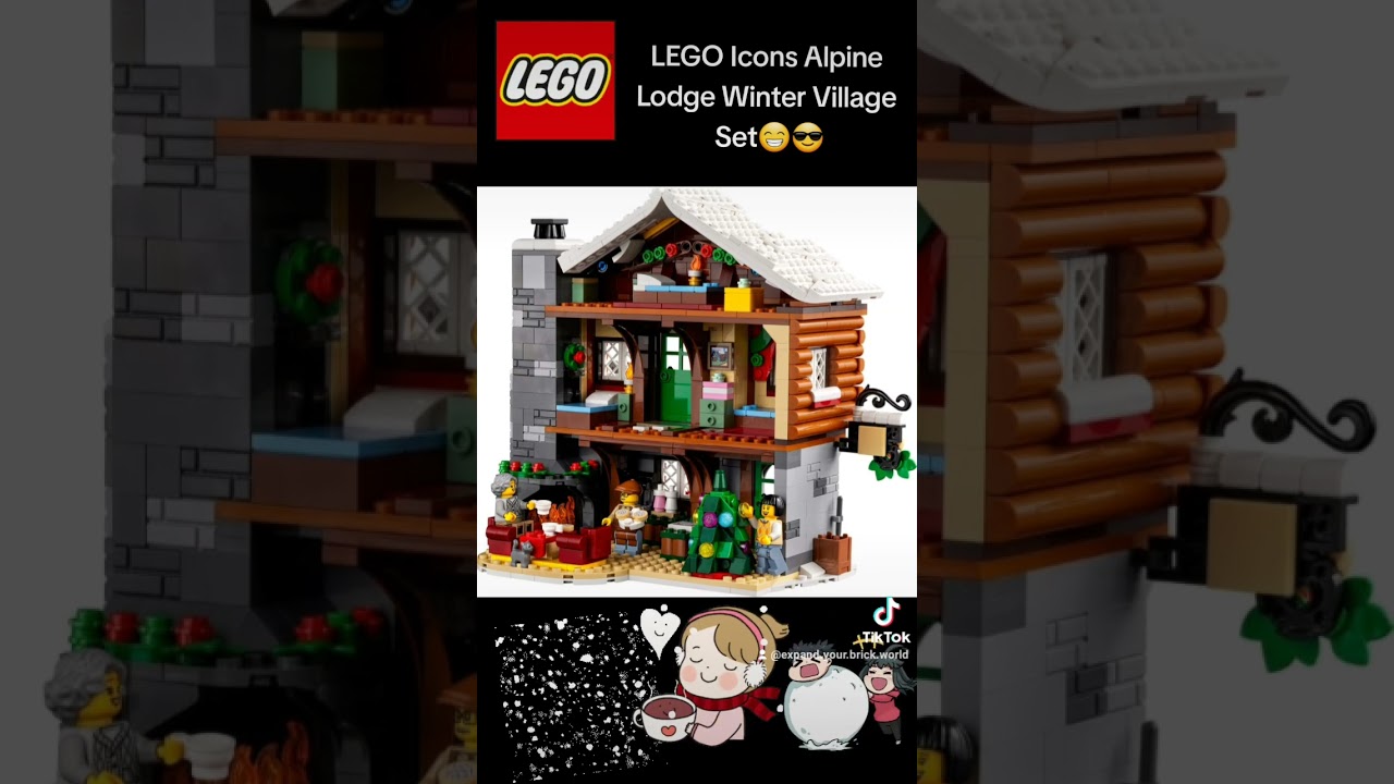 #lego #legos #short #shorts #legoicons #legoalpinelodgewintervillageset #legowintervillage