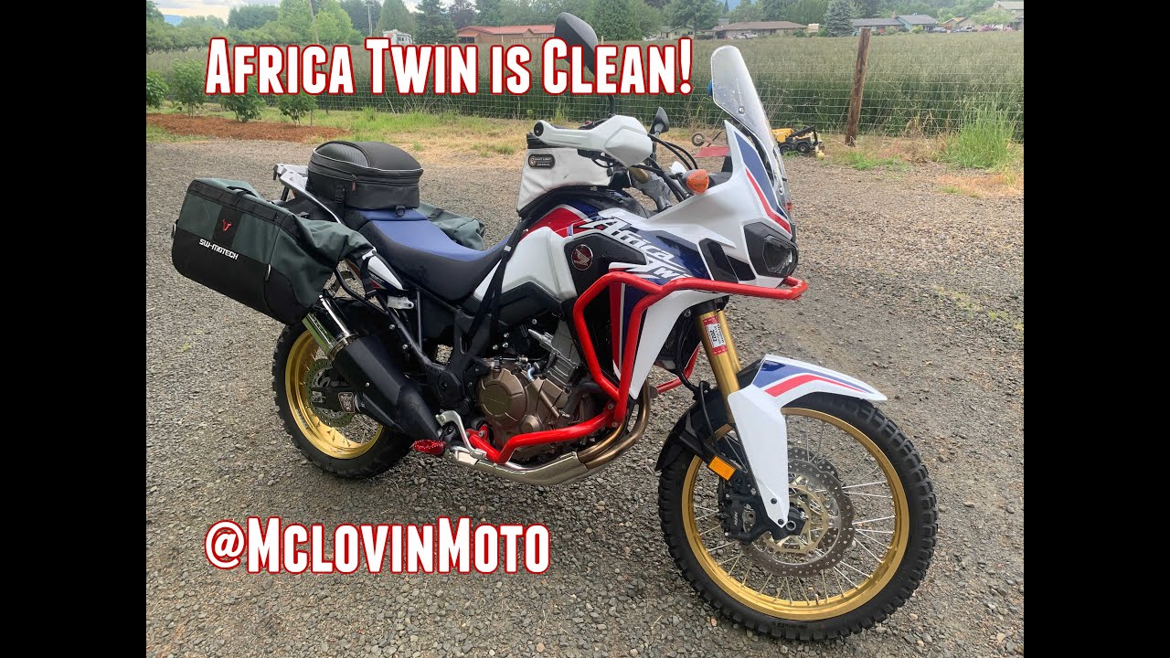 Honda Africa Twin Gets Washed, Chain Lubed and Run Down of My Current Accessories and Future Add Ons