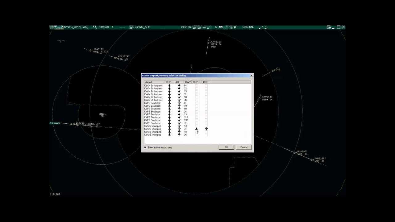 VATSIM S3 Sweatbox OTS - CZWG - CYWG_APP