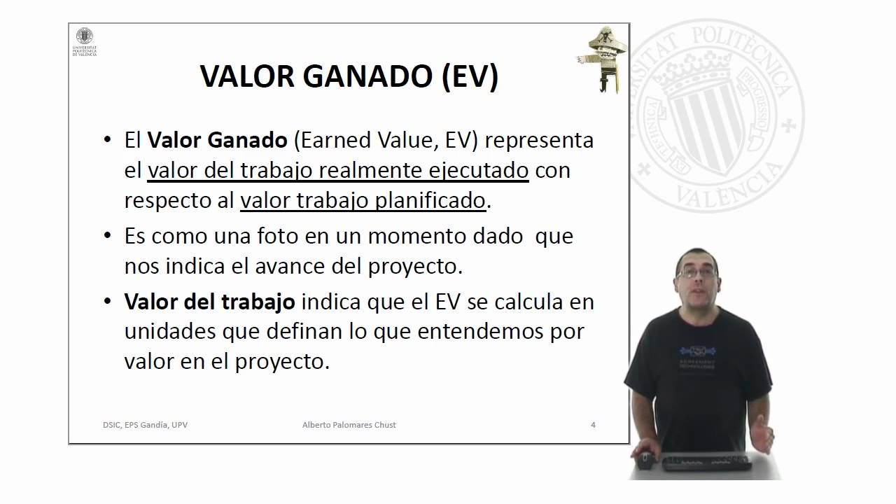 Gestión del Valor Ganado (EVM) |  | UPV