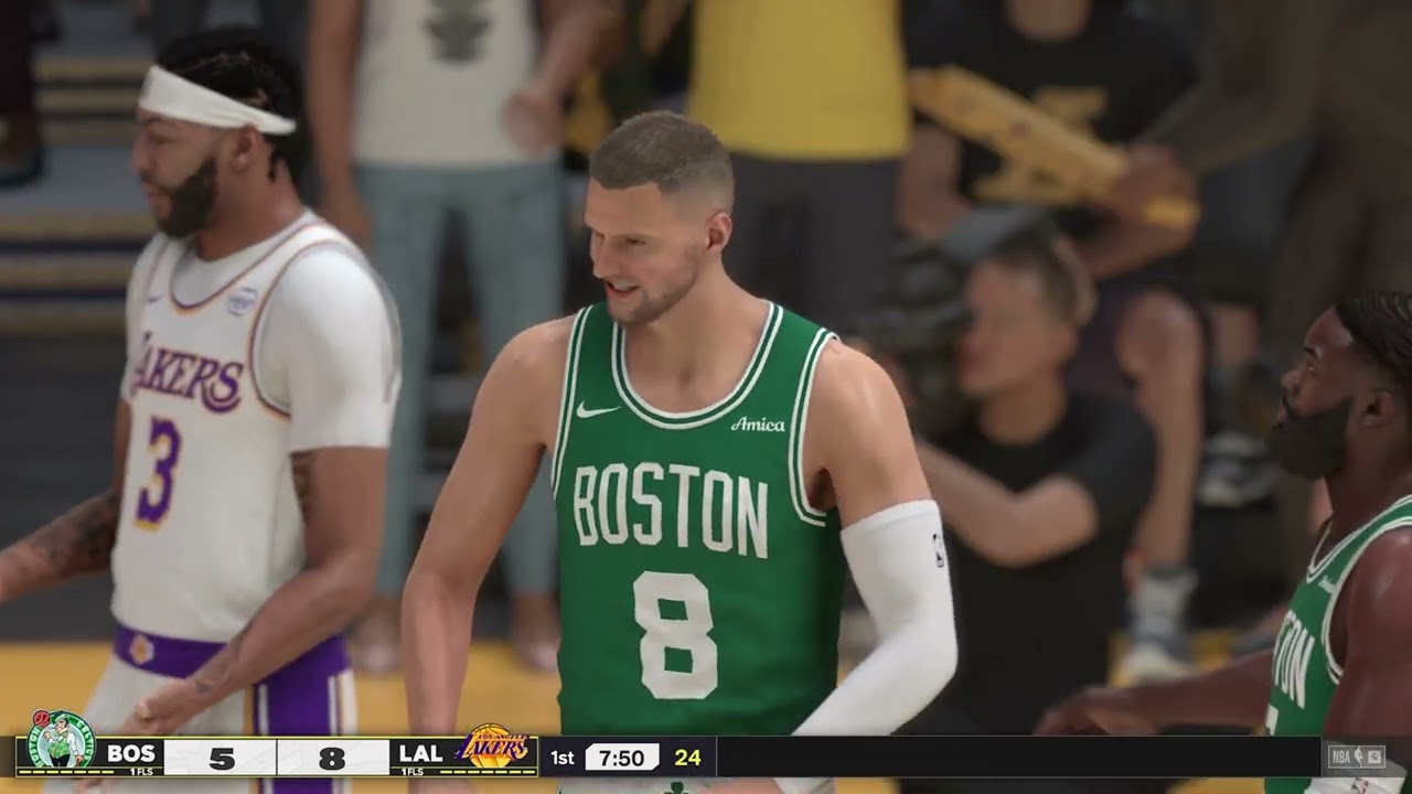 NBA 2K25 Gameplay: Boston Celtics vs Los Angeles Lakers - (Xbox Series X) [4K60FPS]