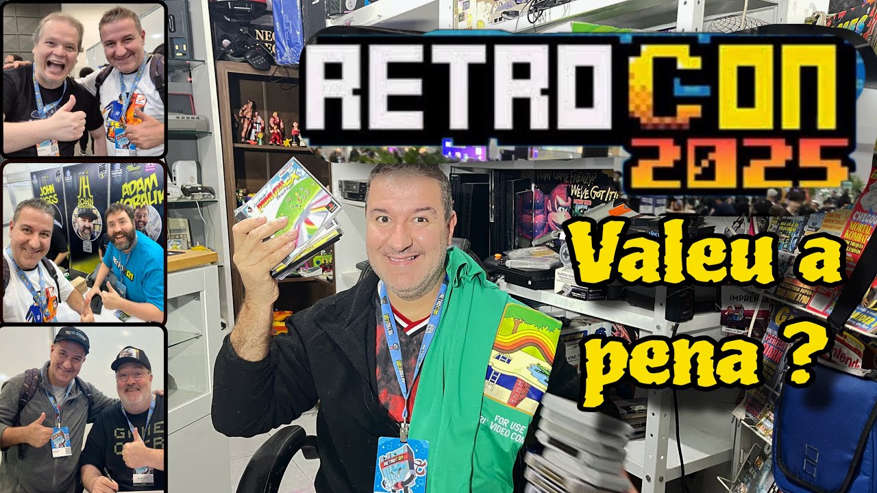Resumo da RETROCON 2025! O maior Evento Retrogames do mundo ?!