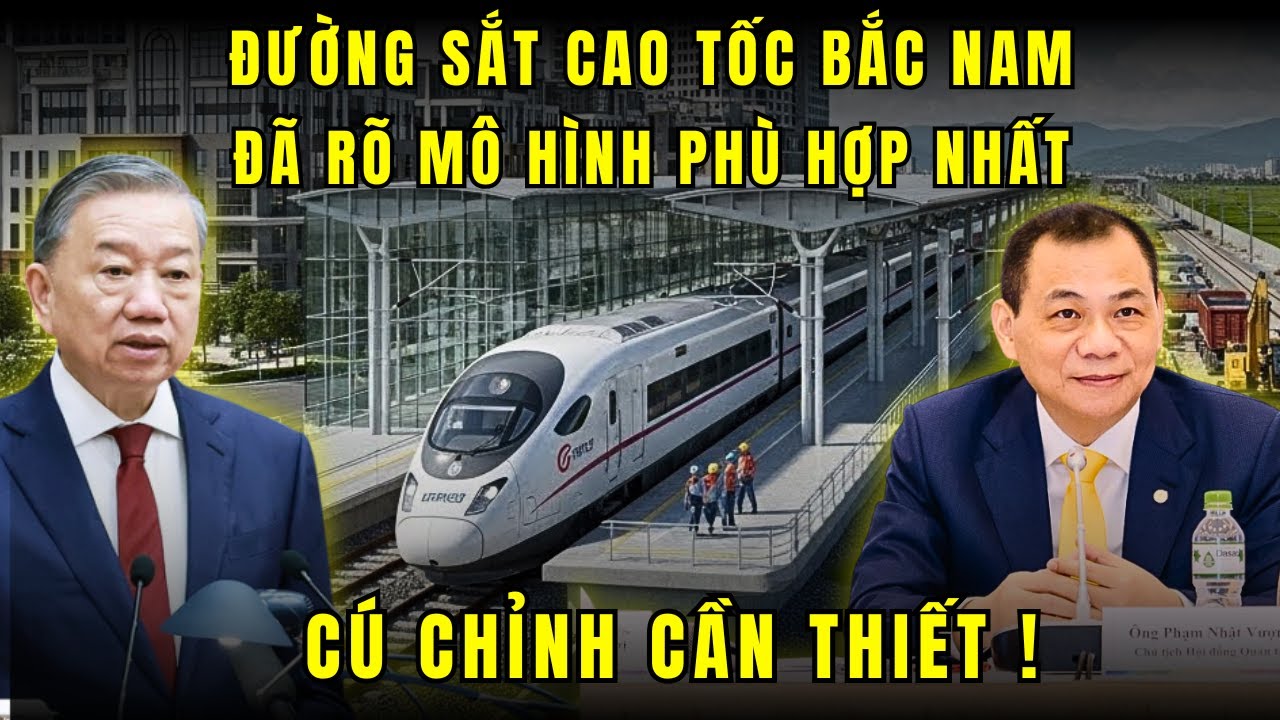 CHỐT MÔ HÌNH đường sắt cao tốc bắc nam - Sau cú rút lui của Vingroup, quyết định SỐNG CÒN !