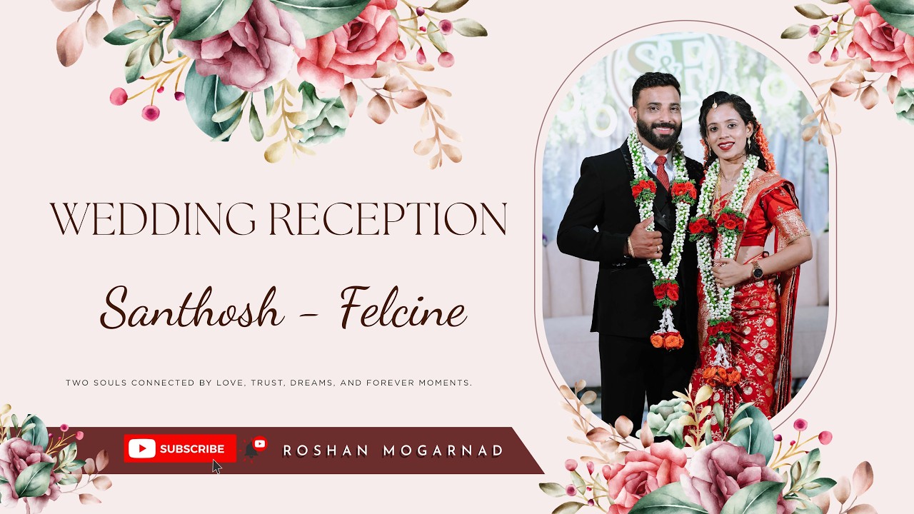 WEDDING RECEPTION OF SANTHOSH - FELCINE | ROSHAN MOGARNAD PHOTOGRAPHY |