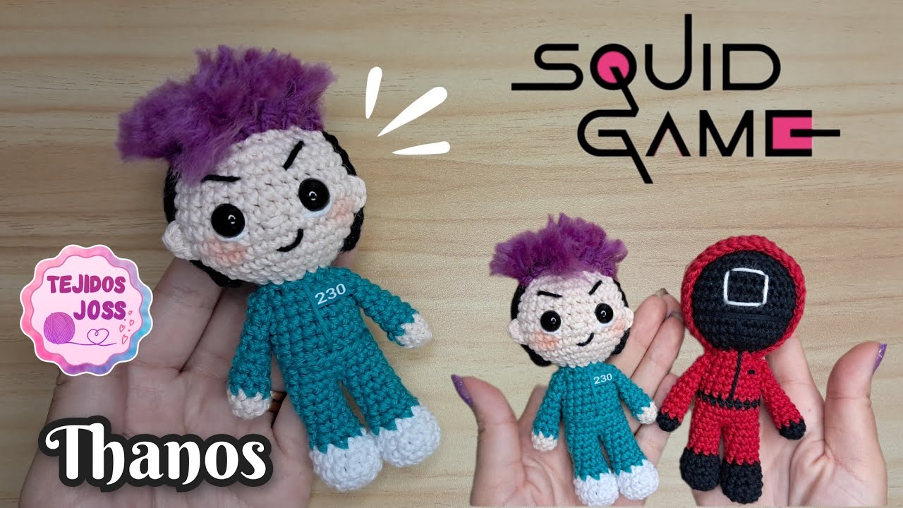 Thanos amigurumi juego del calamar squid game | Tejidos Joss |