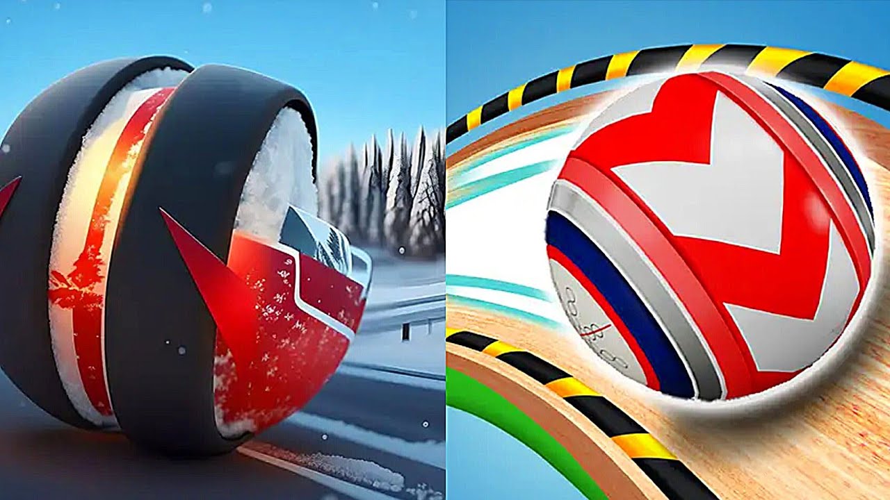 GYRO BALLS vs ROLLING BALLS 3D SKY RACE 🌈 Gyrosphere Evolution 💥 Nafxitrix Gaming #23