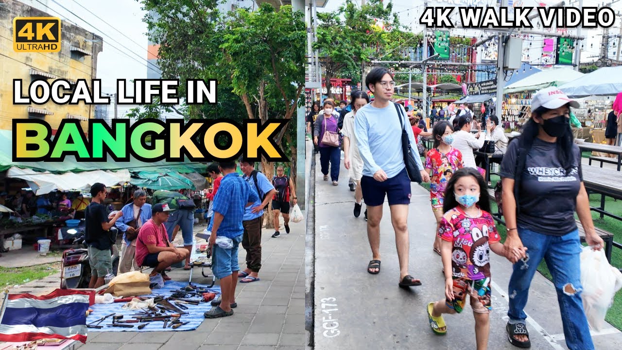 [4K HDR] Bangkok City Walk 2024 | Thon Buri - Wutthakat -  Talat Phlu | Thailand Street Walk