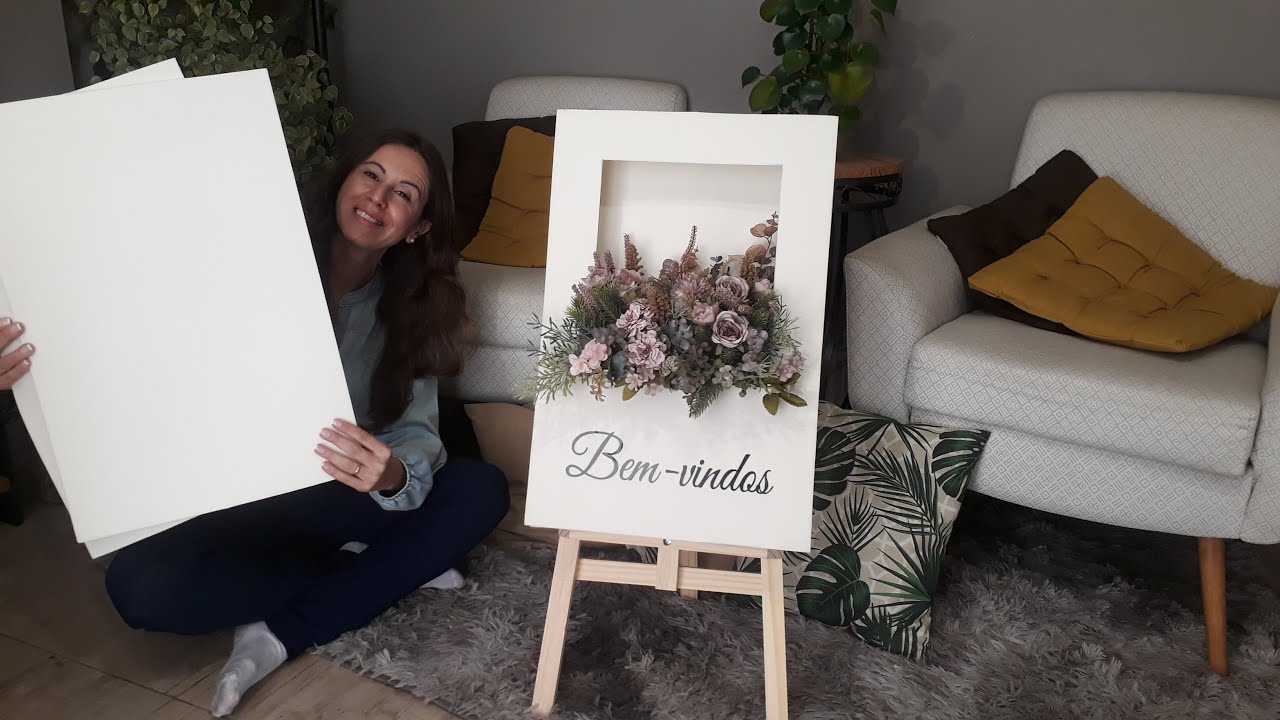 Como fazer um Lindo Painel de Boas - Vindas para qualquer ocasi&atilde;o - Cen&aacute;rio perfeito para fotos!