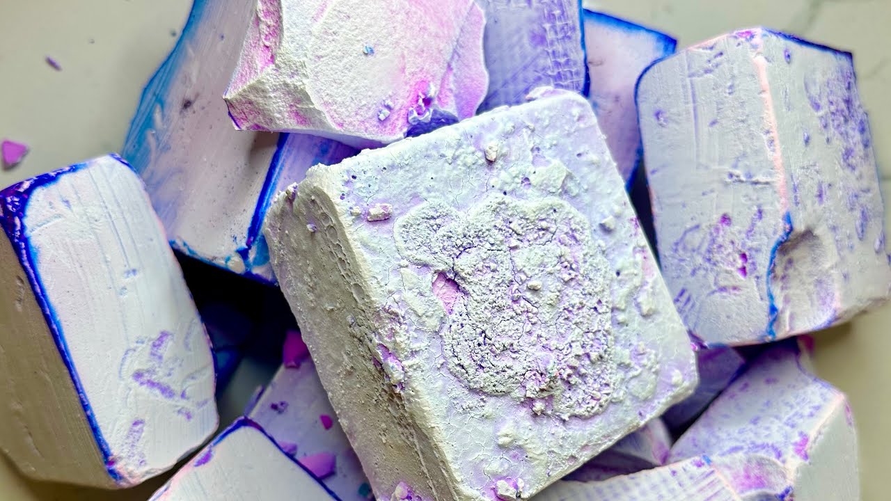 Soft Dyed Gym Chalk Crush ASMR