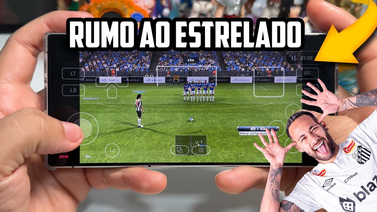 FINALMENTE O MELHOR JOGO DE FUTEBOL DE CONSOLES NO CELULAR COM RUMO ESTELADO Á 120PS