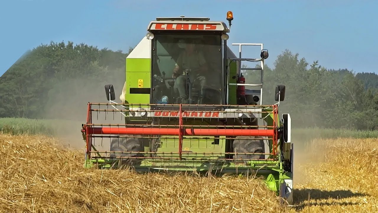 Harvesting first Grain | Barley | Claas Dominator 68s | Sauerland | Germany | 2014
