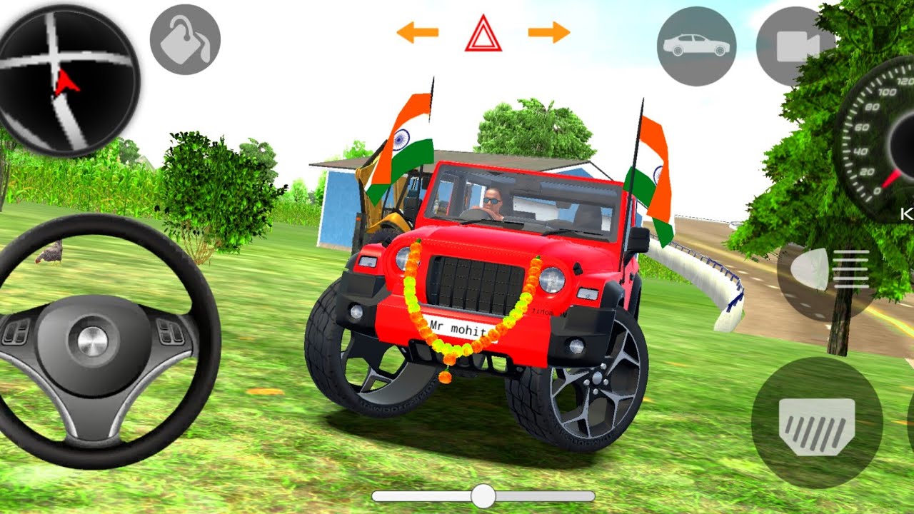 Modified Mahindra Thar😈Games:Indian Red Thar (Gadi Wala Games) Car Game Android Game - #2025​