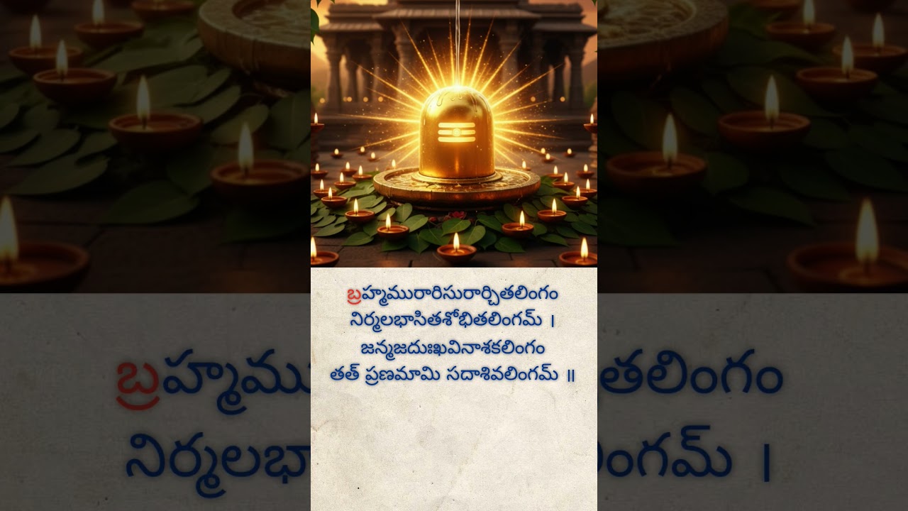 ✨ &ldquo;Chant the Powerful Lingashtakam this Karthika Masam and receive Lord Shiva&rsquo;s blessings 🕉️🔥&rdquo;