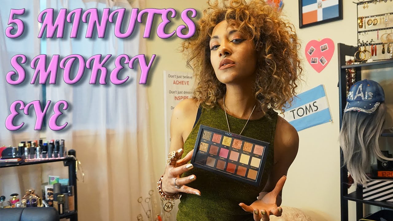 EASY Smokey Eyes in 5 Steps| 5 Minutes | | Beginner Friendly with HUDA BEAUTY 😍