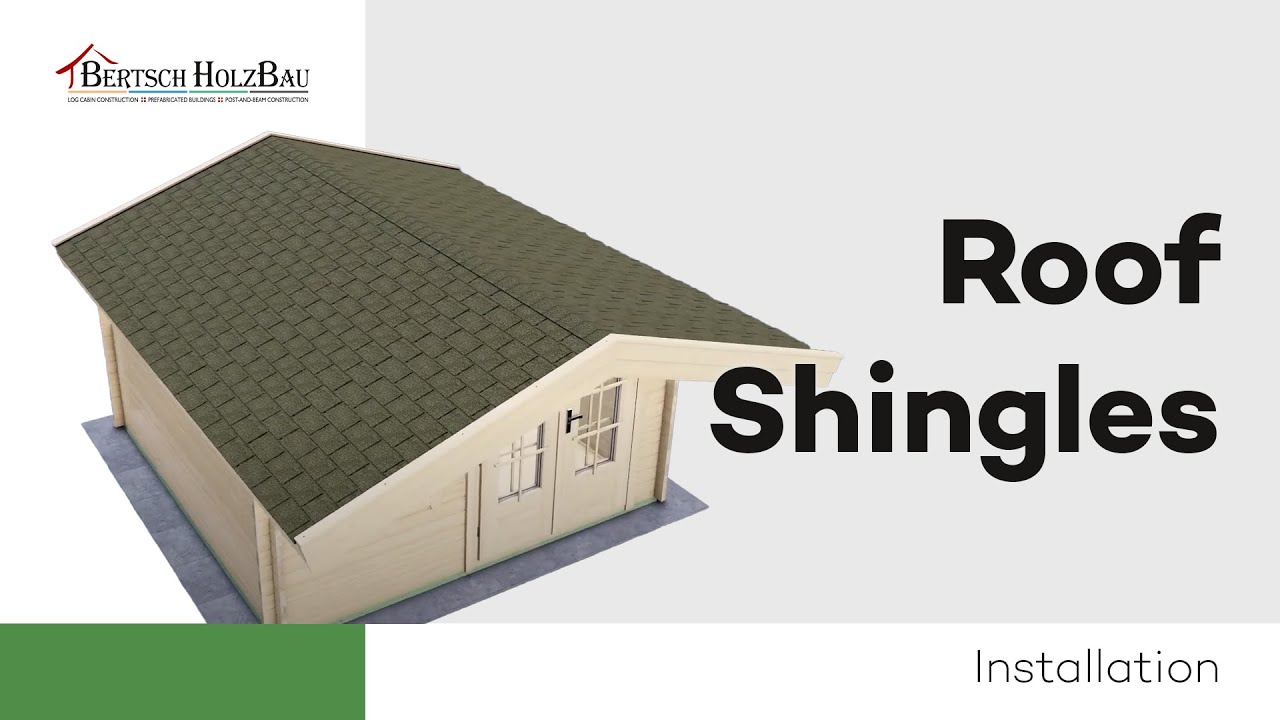 Installation of Roof Shingles | BHB Bertsch HolzBau