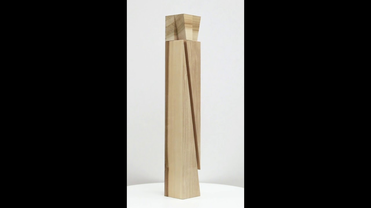 Roland Gebhardt Untitled (LV0081.033), 2019, Carved poplar,  26 x 3.75 x 3.75