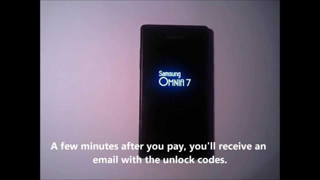 How to Unlock Samsung Omnia 7 i8700 -- FastGSM.com