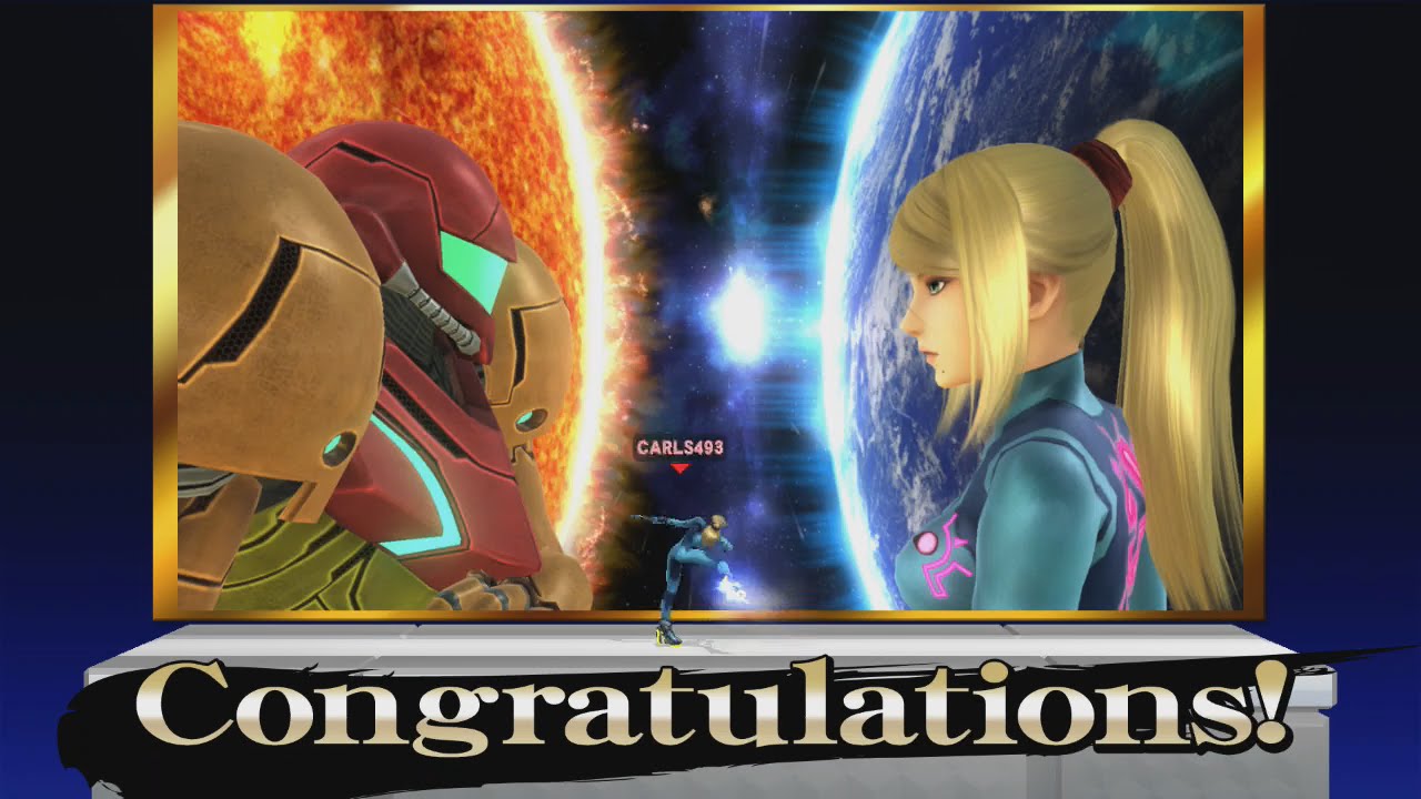 Super Smash Bros. for Wii U: Classic Mode Intensity 9.0 (Zero Suit Samus)