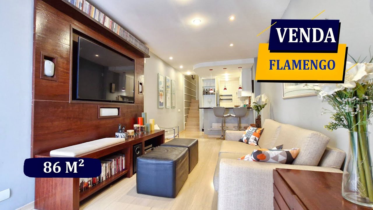 PRAIA DO FLAMENGO LUXUOSO DUPLEX 86M² PORTEIRA FECHADA 2 QUARTOS 2 BANHEIROS VAGA LAZER COMPLETO