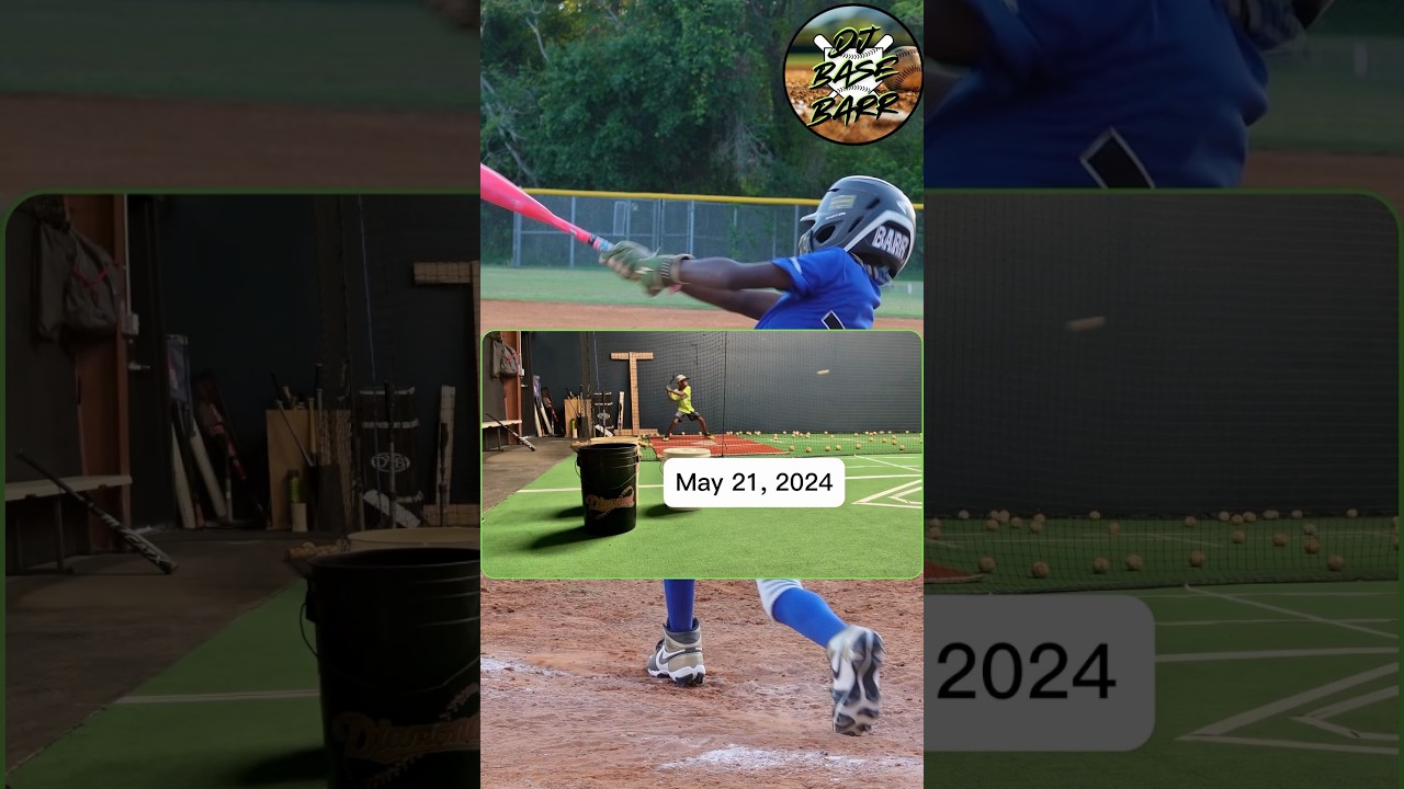 10-Year-Old DJ Barr&rsquo;s Swing Transformation | One Year of Daily Work Pays Off ⚾️🔥