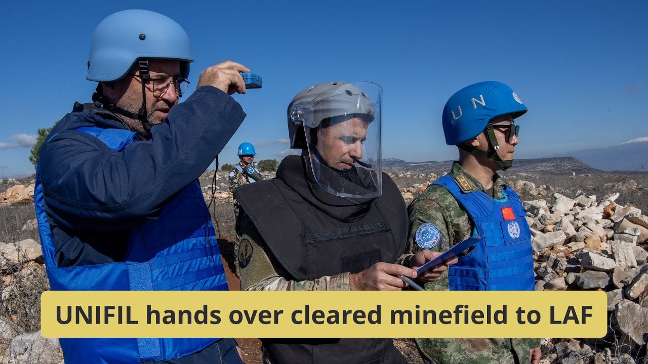 UNIFIL hands over cleared minefield to LAF, first since last hostilities
