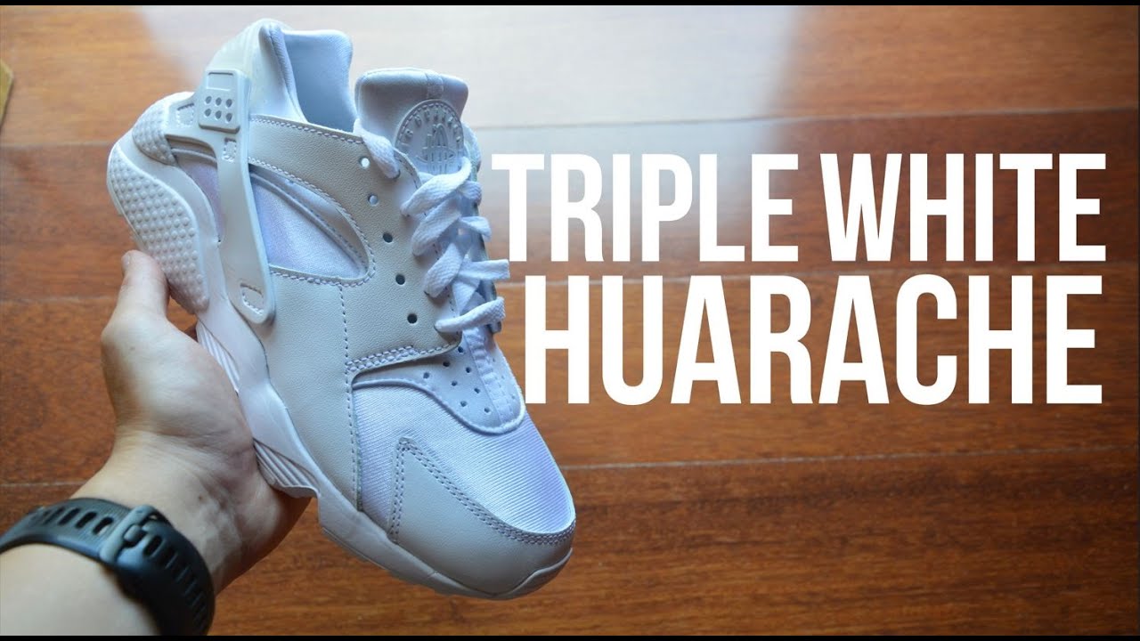 Nike Huarache Air Triple White Unboxing // By L1M