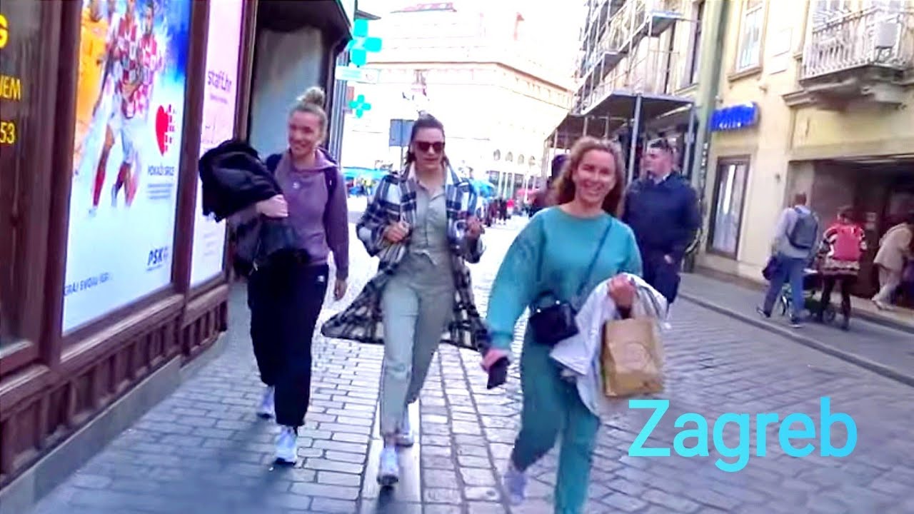 Walking Zagreb 🇭🇷 Croatia ☀️ Šetnja Trg Bana - Tkalčićeva ulica