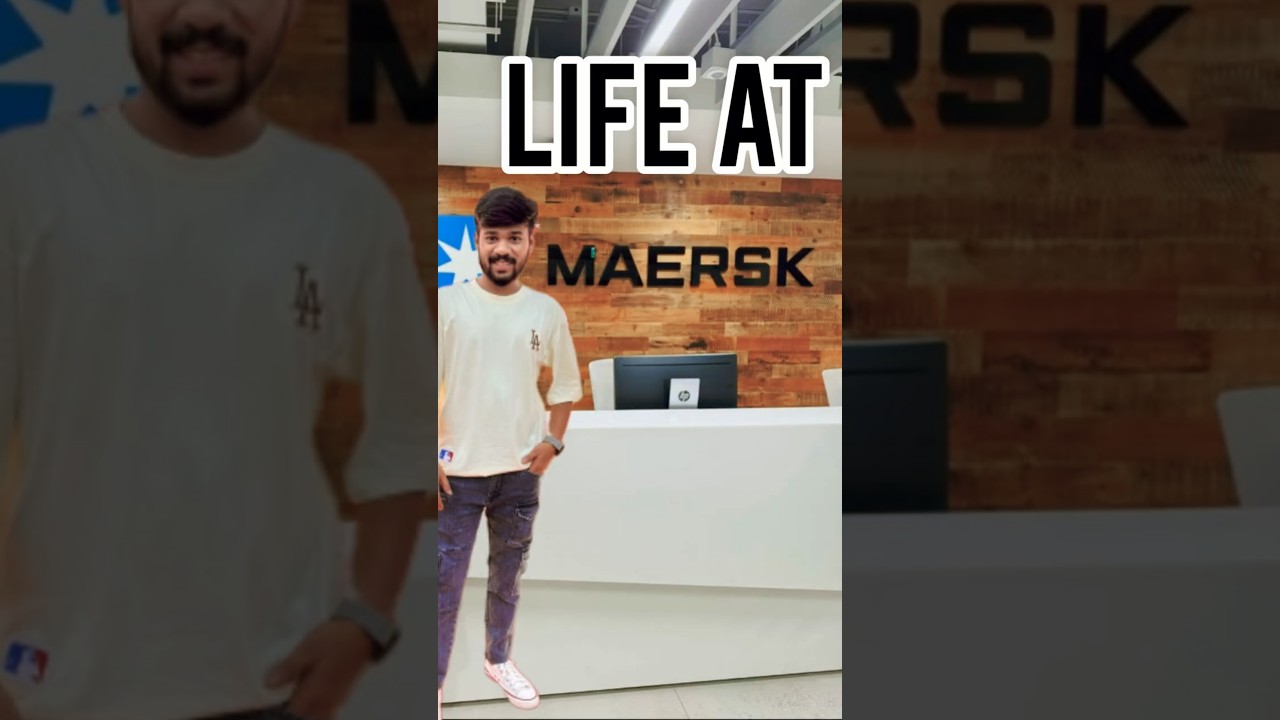 A Day in My Life at Maersk Office 🚢✨ #youtubeshorts #video #work #vlog #maerskline #job #random