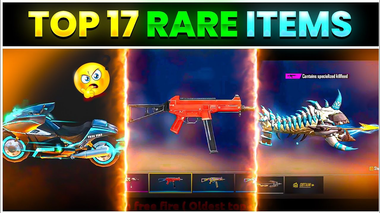 Top 17 ' Rarest Things ' Of Free Fire Battleground 🛑😱