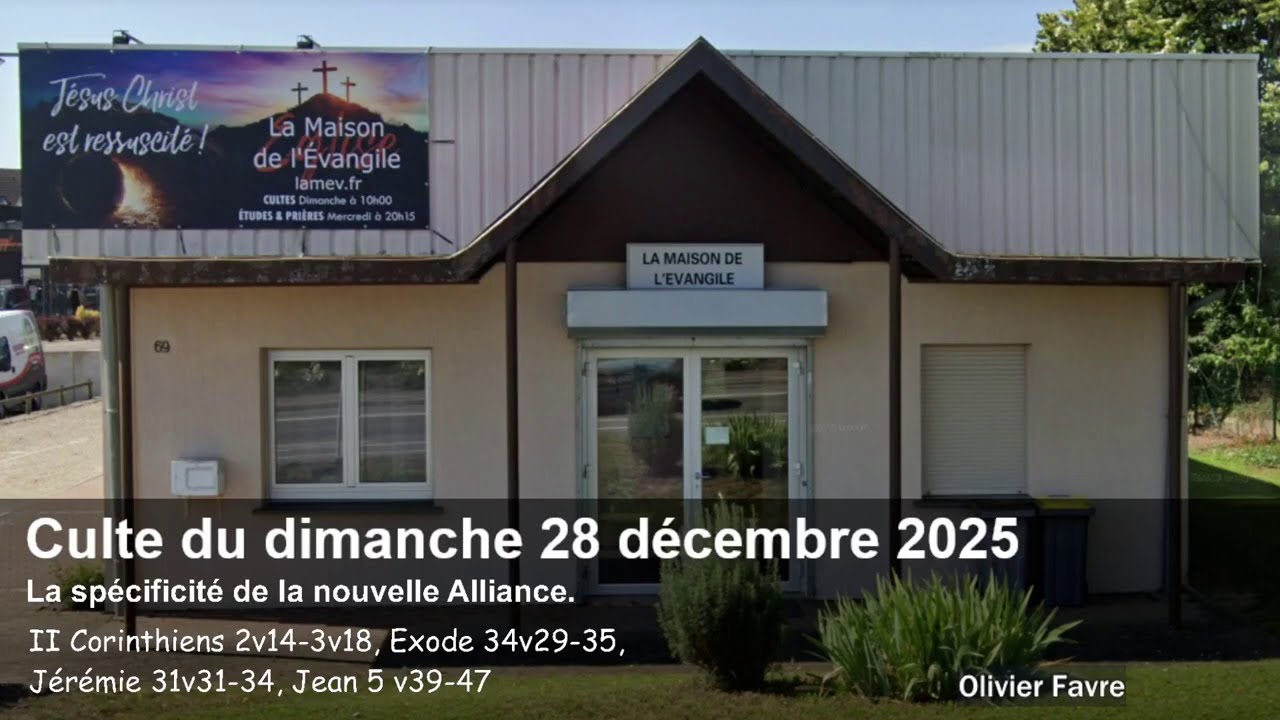 LAMEV - La spécificité de la Nouvelle Alliance - Olivier Favre