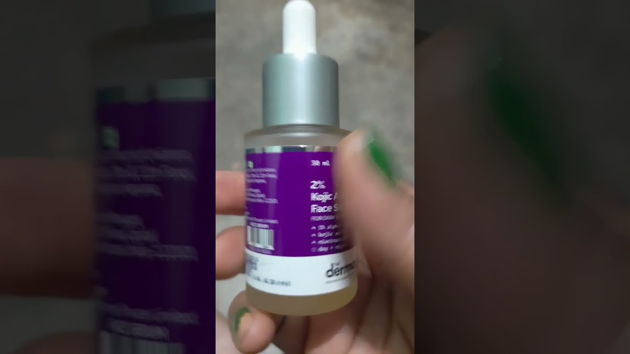 derma co 2% Kojic Acid Face Serum Review # Short Video