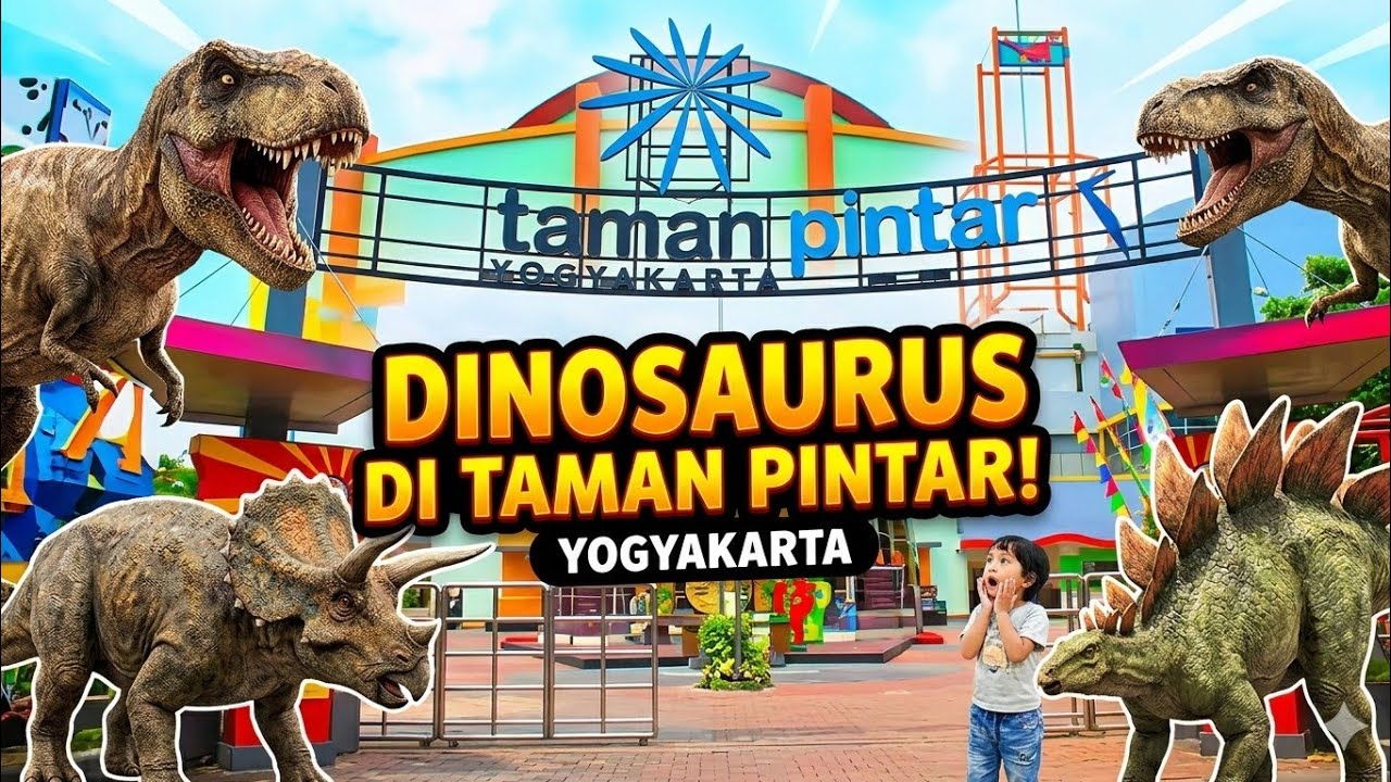 WOW ADA DINOSAURUS DI TAMAN PINTAR YOGYAKARTA‼️