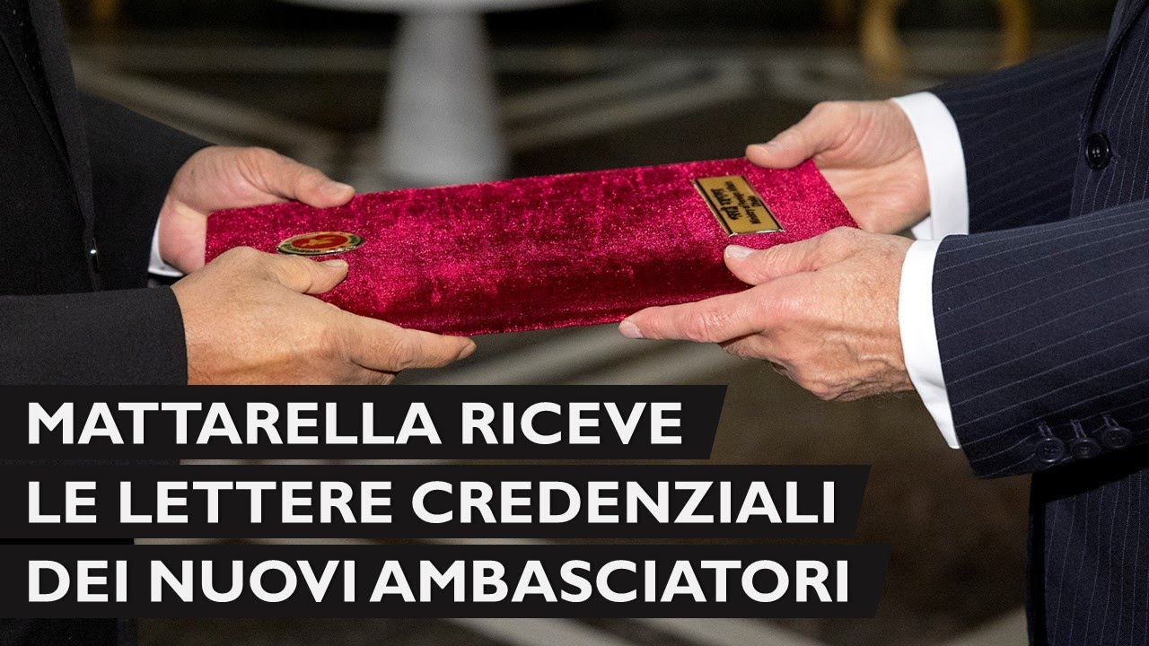 Mattarella riceve le lettere credenziali dei nuovi Ambasciatori
