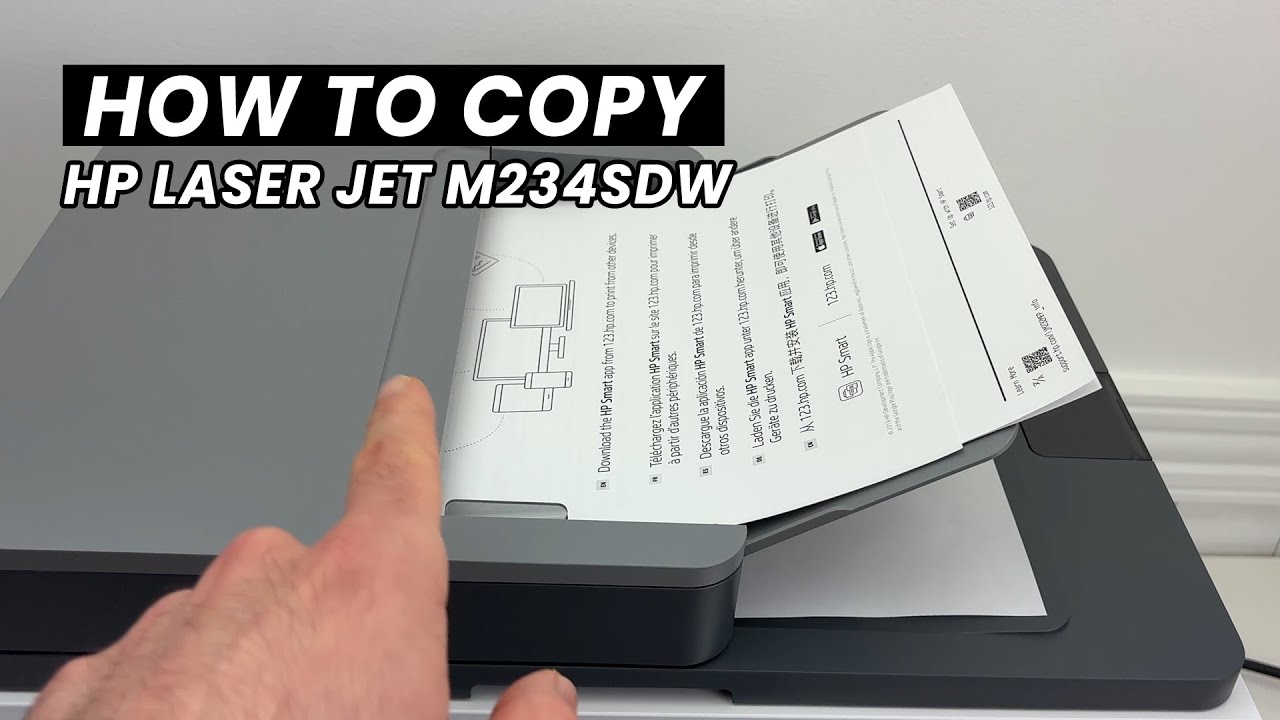 How to Copy With The HP LaserJet MFP M234sdw Printer