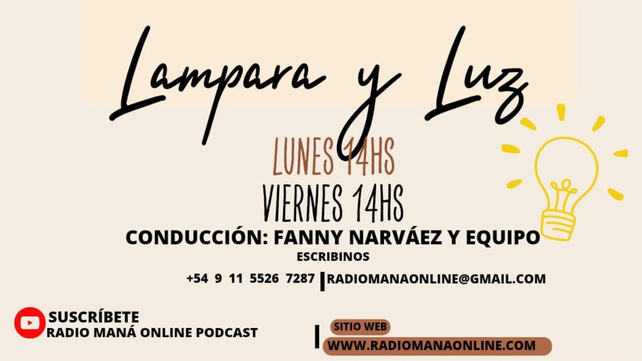 💡Lámpara y Luz💡(EN VIVO) -  junto a Fanny Narváez  de Alives 16-02-2026