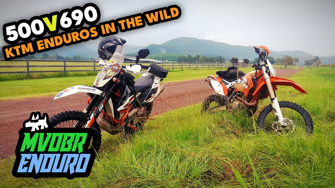 KTM 500 EXC против 690 Enduro: Большой Fella Shreds - MVDBR Enduro #330