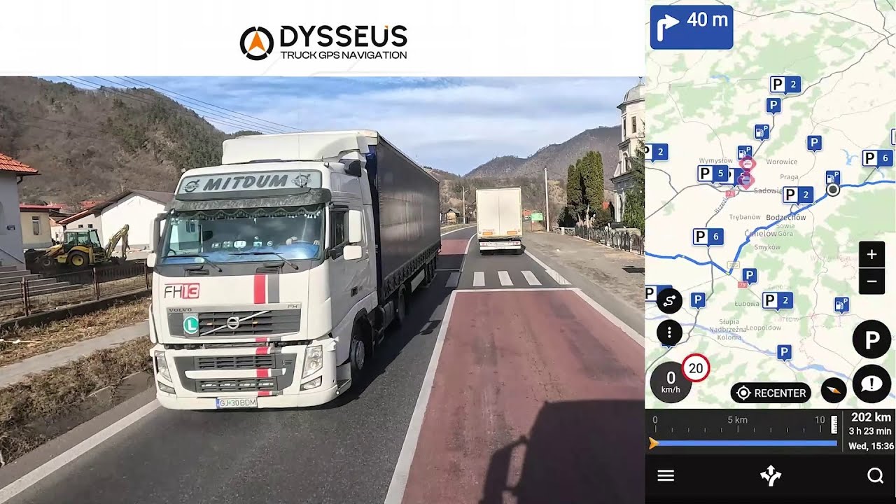 Truck Navigation App - Odysseus. | Features & Walkthrough.