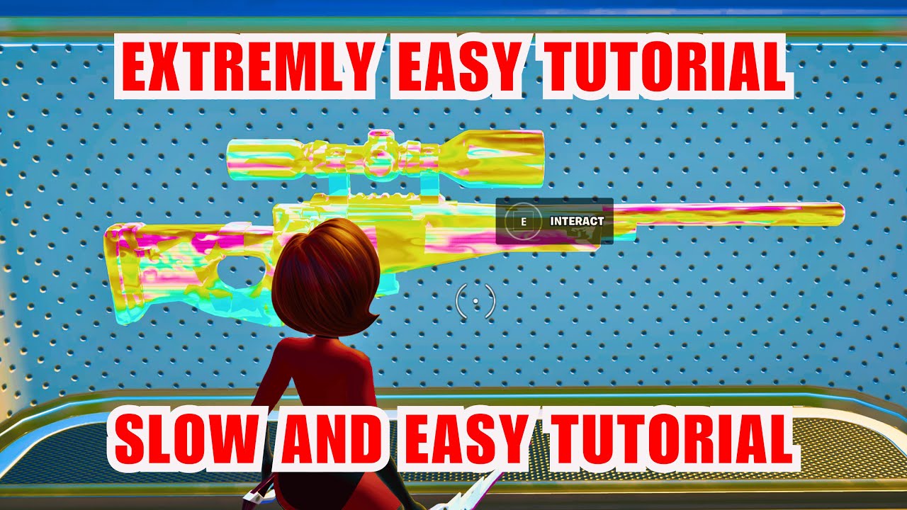How to Get Rainbow Sniper in 1v1 With Every Gun (ALL 4 PARTS)