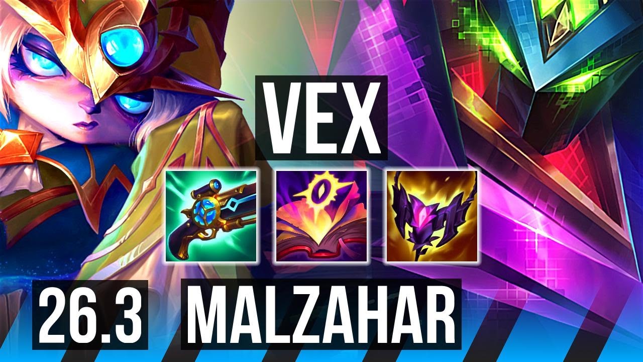 VEX vs MALZAHAR (MID) | Perfect KDA: 18/0/4 | EUW Master | 26.3