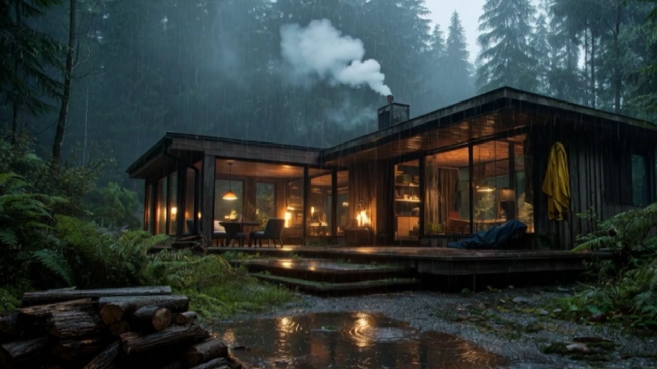 Forest Piano | Rainy Evening Unwind | 비 내리는 숲속, 하루를 내려놓는 저녁