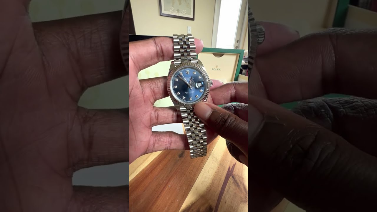 Rolex Datejust 41 Blue Diamond Ref #126334 aka 