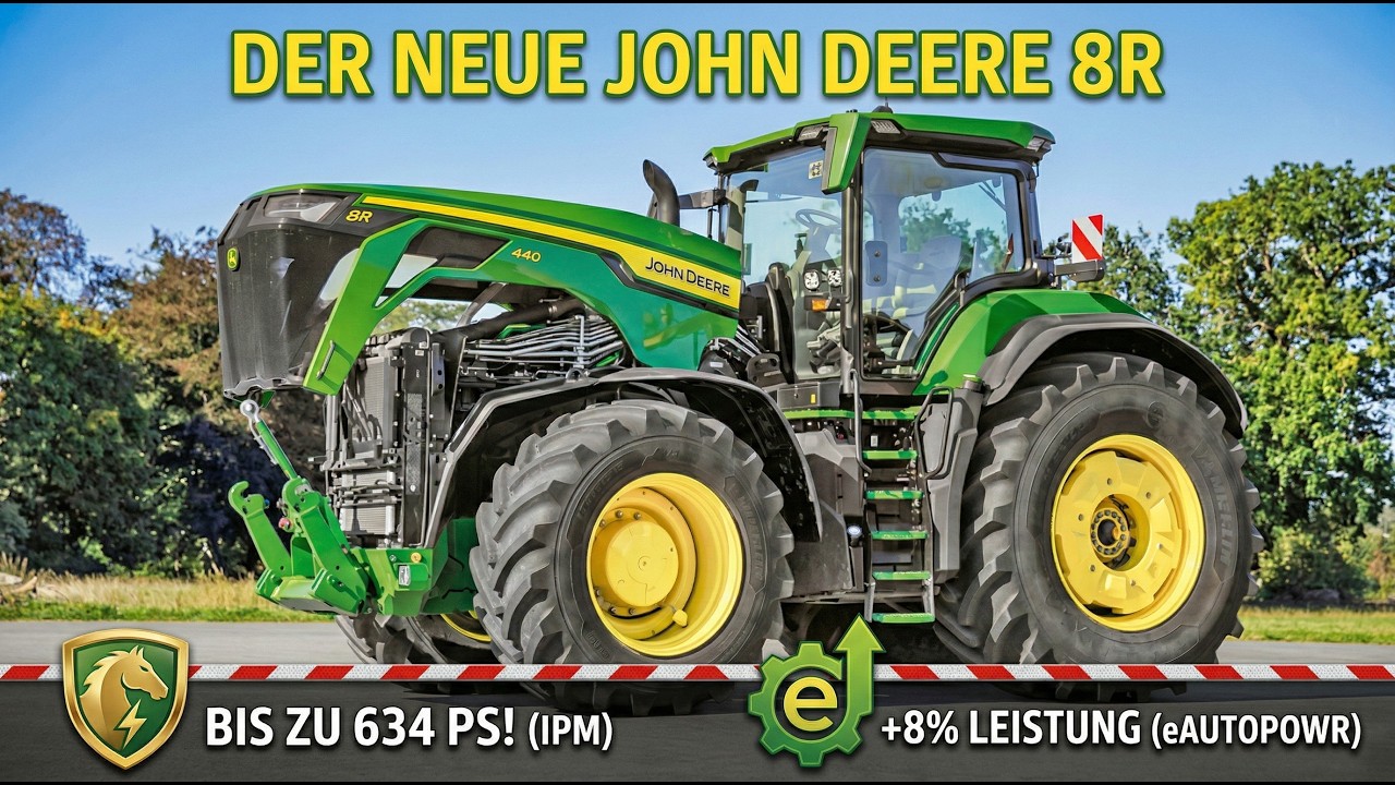 John Deere 8RX 540 mit Boost: 60 km/h Acker-Power