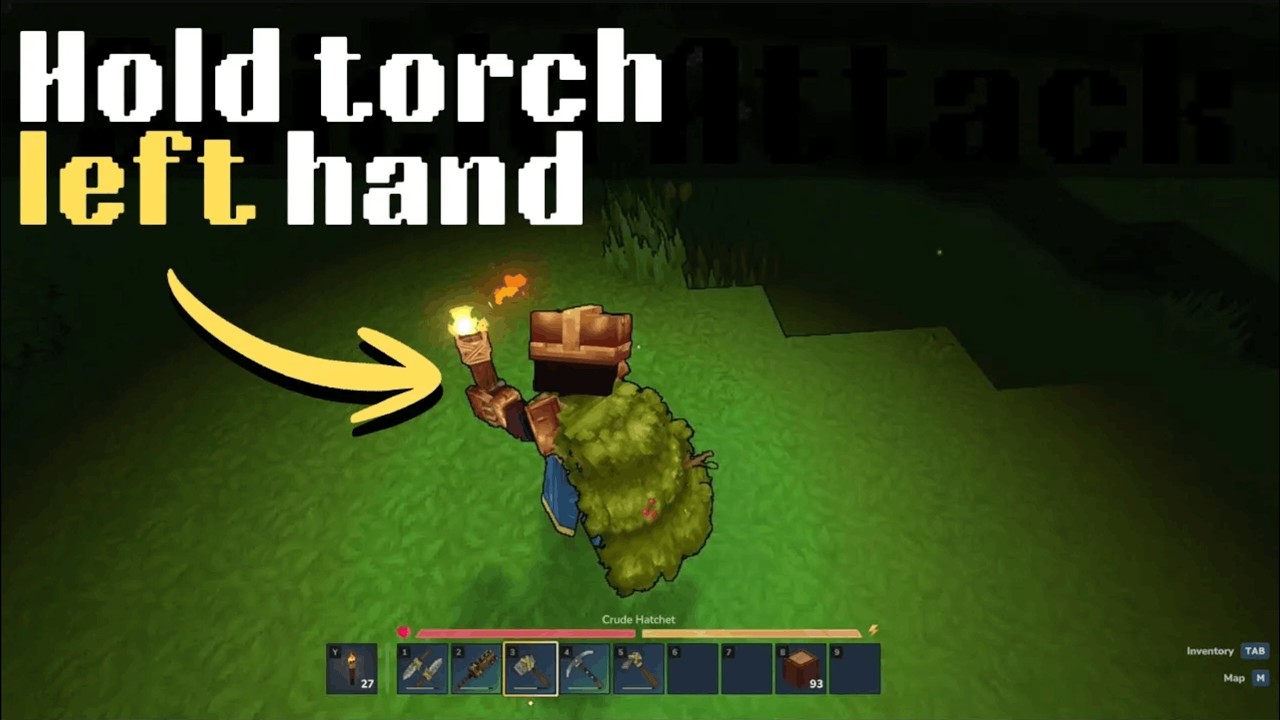How to Hold Torch Off Hand in Hytale - Full Guide