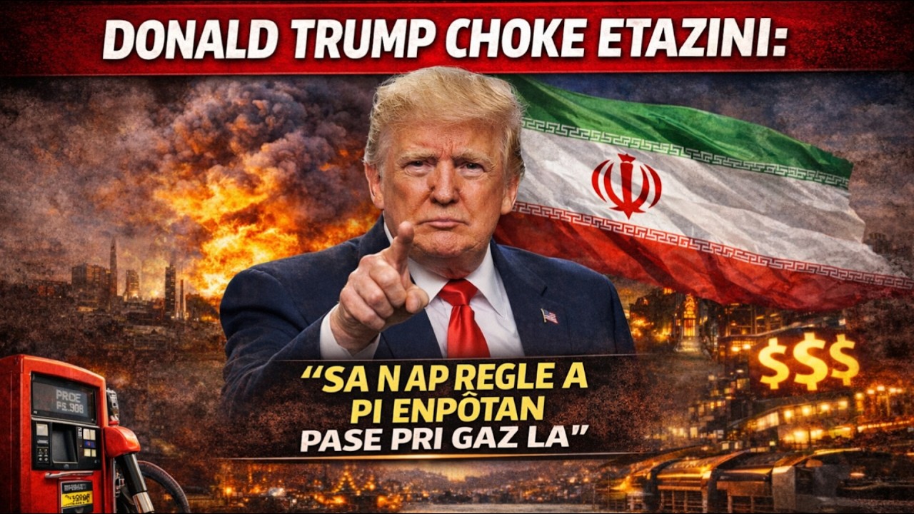 Trump deklare sa pa gade l si pri gaz monte akoz gè li deklanche ak Iran an