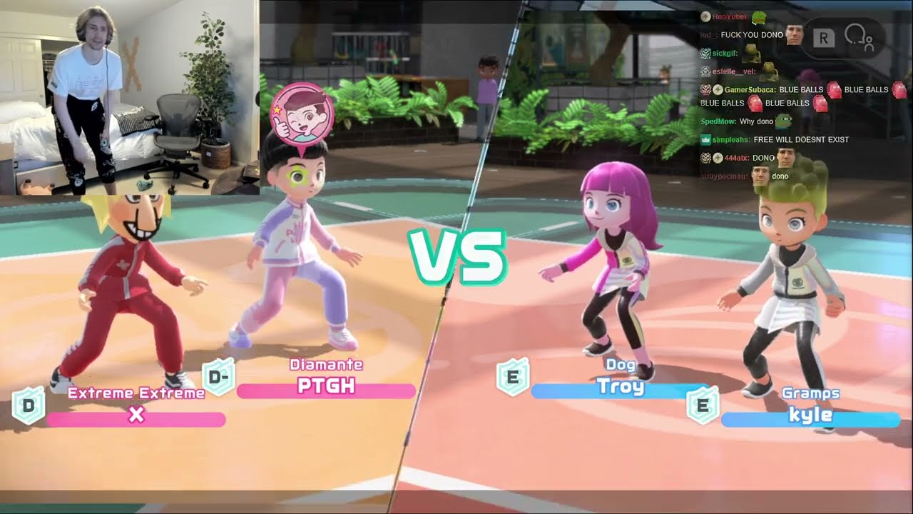 xQc Beats Children in Switch Sports
