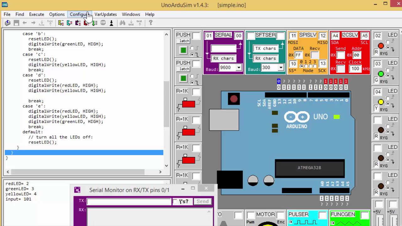 Arduino for beginners.  Part 4: Selection switch statement