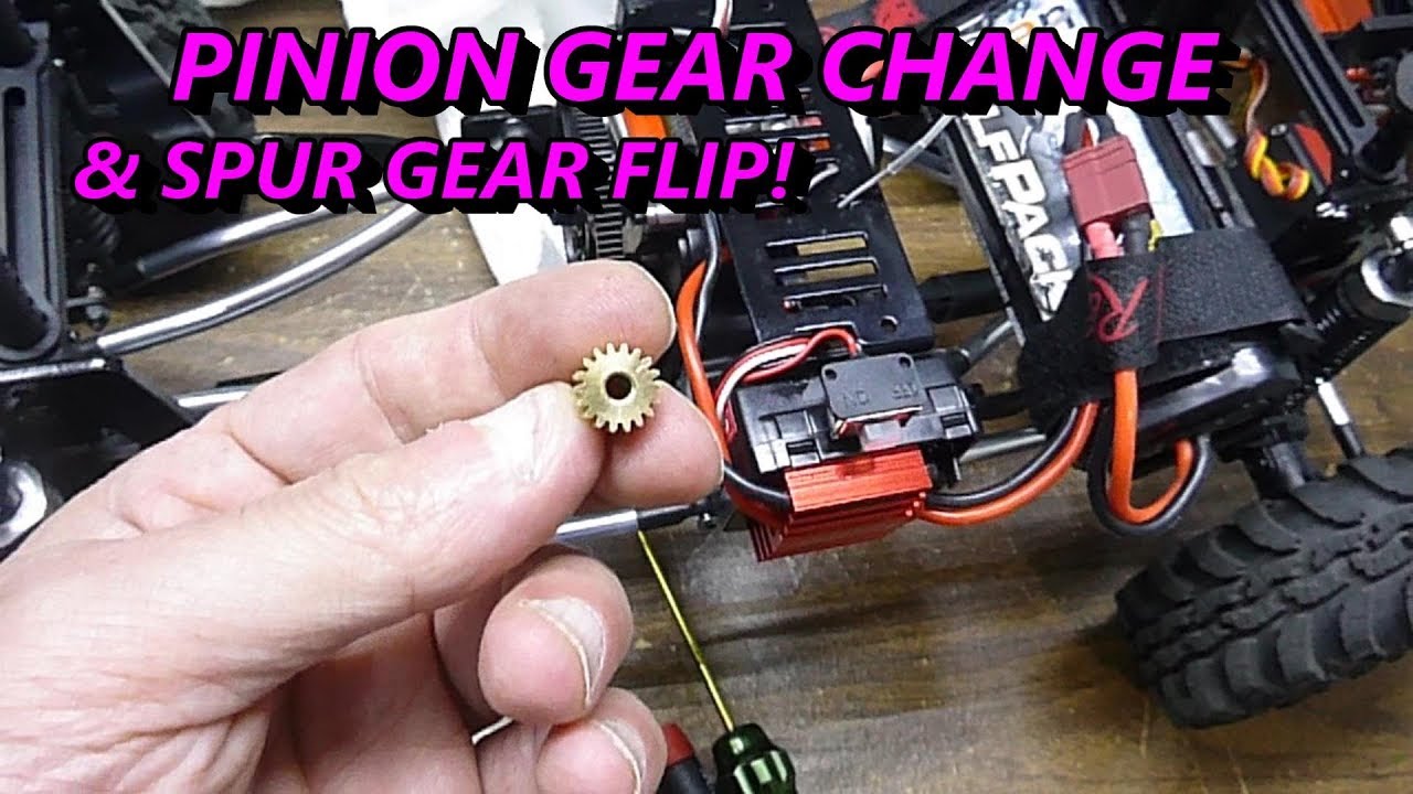 REDCAT GEN 7 PINION GEAR CHANGE SPUR GEAR FLIP MORE POWER!