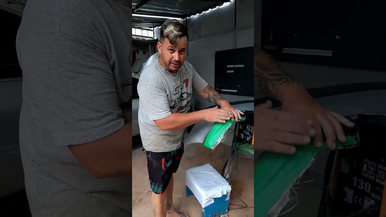 ARRUMEI MEU PARACHOQUE QUEBRADO EM CASA